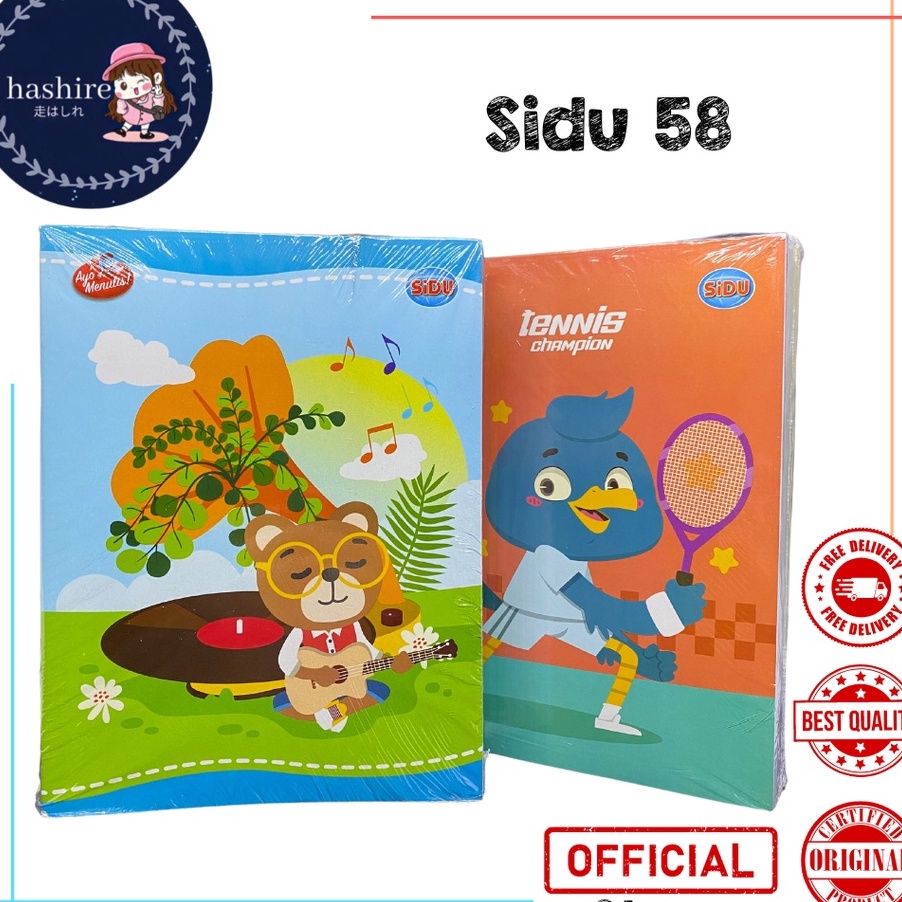 

MDRC2155 ORIGINAL% 10pcs Buku Tulis SIDU Garis 58 Lembar / 1pack Buku Tulis SIDU 58 Lembar