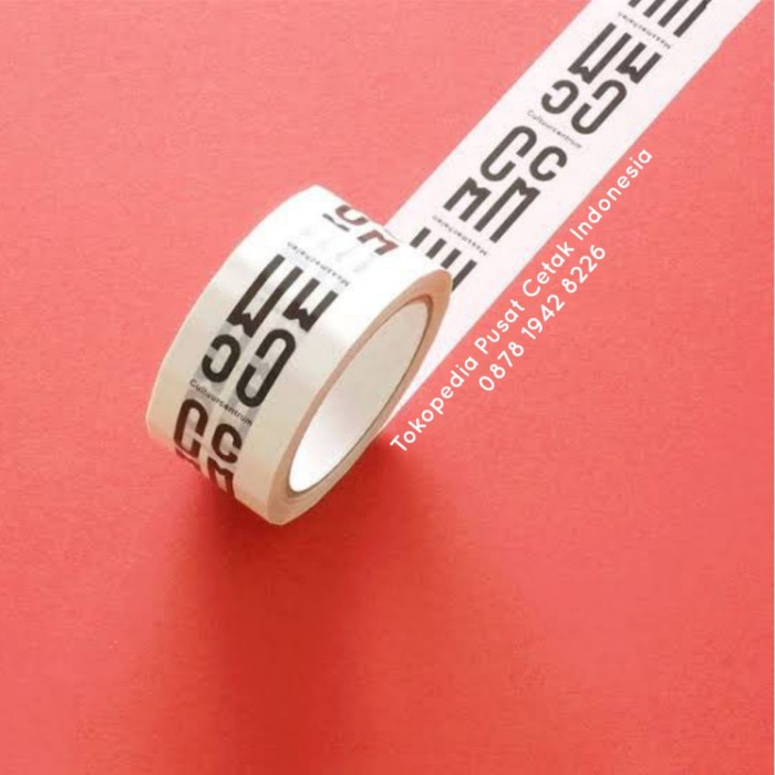 

Best Seller [Pre-Order] Lakban Custom Cetak 2 Warna 48 Mm X 80 Yard - Isi 36 Roll