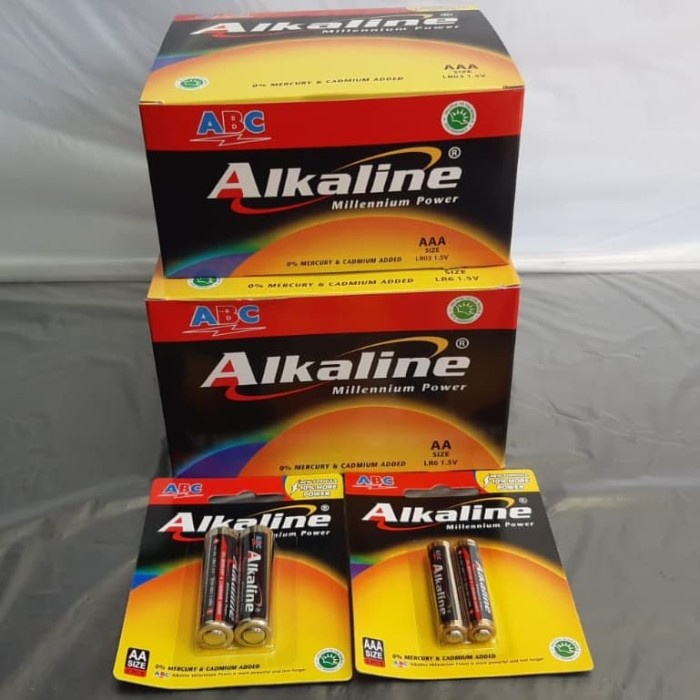 Baterai Abc Alkaline Aa 1 Kotak Box (Isi : 24 Pak)