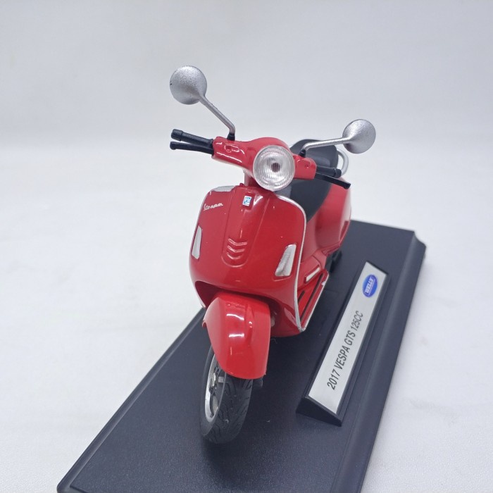PROMO WELLY VESPA 2017 GTS 125CC RED TERMURAH