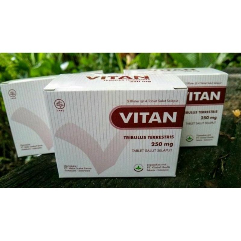 VITAN TRIBULUS TERRESTRIS 250 MG 1 BOX ISI 20 TABLET ORIGINAL ORI 100%