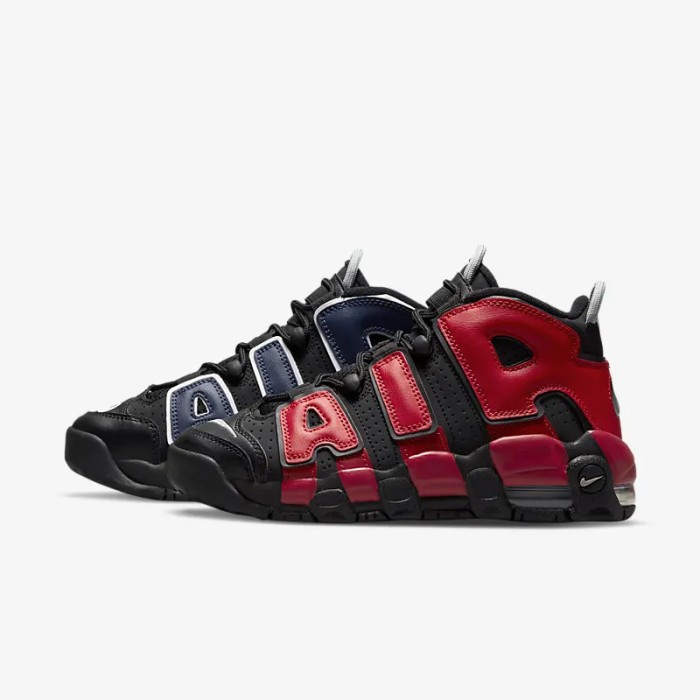 Sepatu Basket Anak Nike Original Air More Uptempo Gs Black Dm0017-001