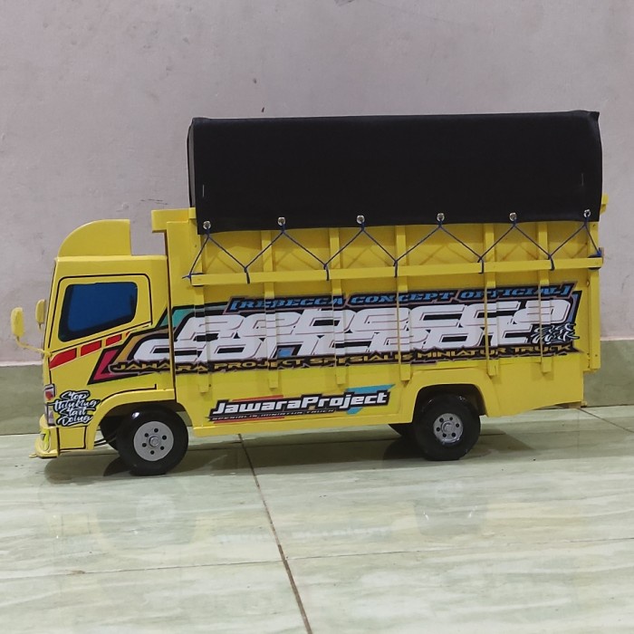 MUST HAVE MAINAN ANAK MOBIL MOBILAN TRUK OLENG KAYU BESAR 52CM PLUS TERPAL TERLARIS