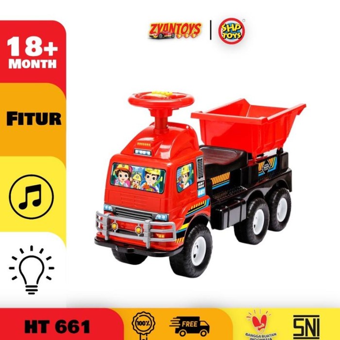 HOT SALE ZYANTOYS MAINAN ANAK MOBIL TRUK JUMBO BISA DI NAIKI SHP HT 661 TERMURAH