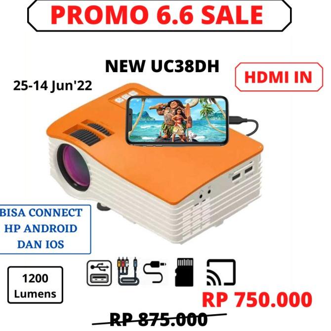 Big Sale Unic Uc38D Home Portable Led Projector 40 Ansi Lumens Mini Proyektor Berkualitas