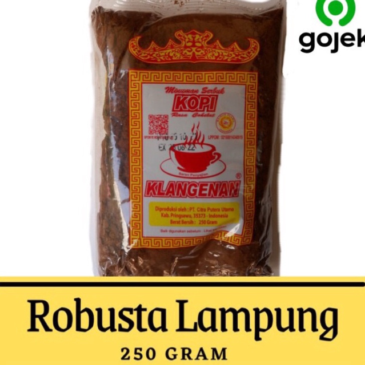 

WHXM7254 [PROMO SALE!!!] Kopi Bubuk Robusta Lampung Klangenan Pringsewu 250gr