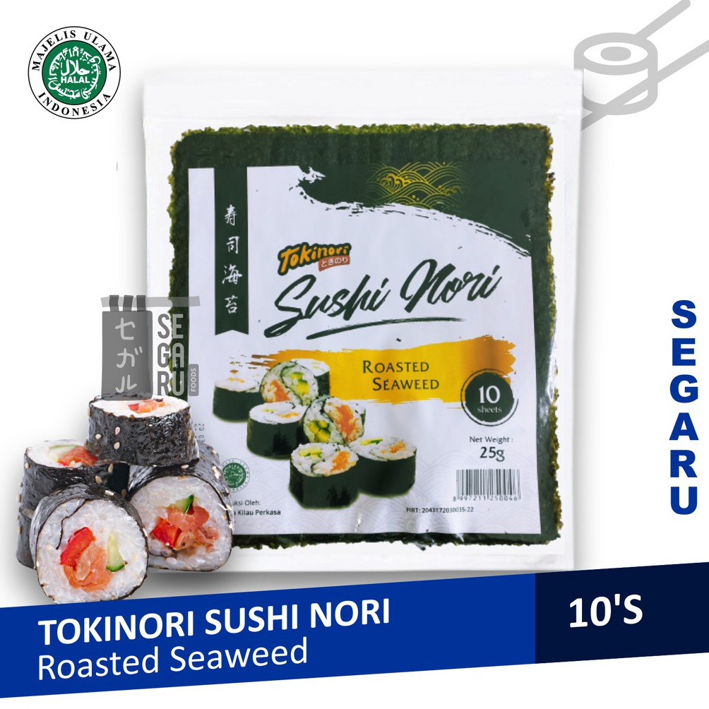 

Ready.. Tokinori Yaki Sushi | Nori Rumput Laut Halal 10 Sheet BIA