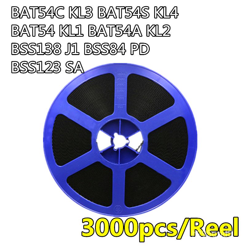 ✅&3000pcs/Reel BAT54C KL3 BAT54S KL4 BAT54 KL1 BAT54A KL2 BSS138 J1 BSS84 PD BSS123 SA Schottky diod