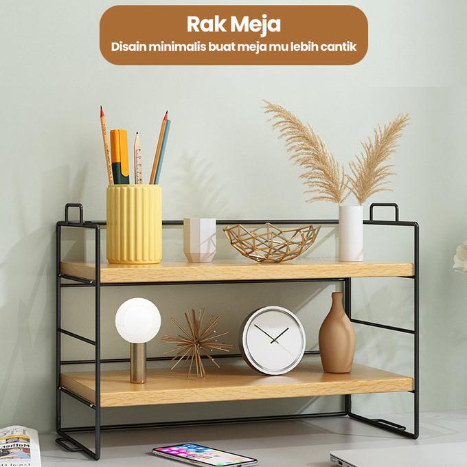 Promo Mainland Rak Meja Kerja Minimalis Rak Buku Dekorasi Ruang Kerja Hrb103 Bestq