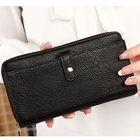 Arjun- DOMPET PANJANG WANITA KOREA PREMIUM SIMPLE CEWEK MUAT HP RESLETING BATAM MURAH KULIT JERUK FU