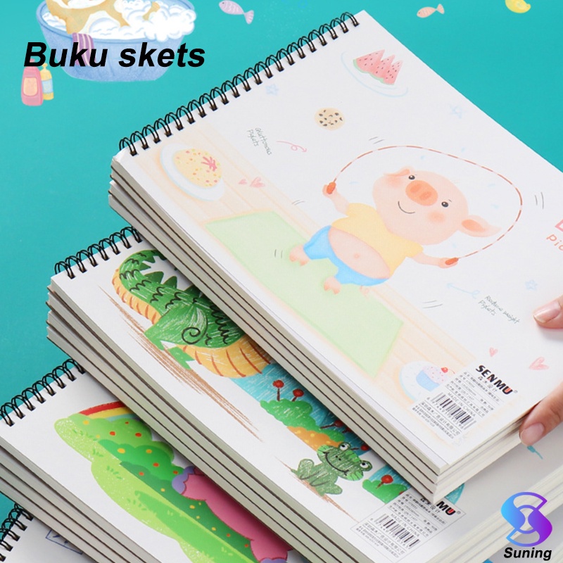 

UA1 WATERCOLOR BOOK BUKU LUKIS 30/50 LEMBAR BUKU GAMBAR DESAIN MELUKIS WATER COLOUR CAT AIR TEBAL