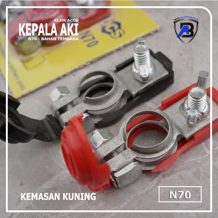 FREE ONGKIR KEPALA AKI MOBIL / TERMINAL AKI / KLEM AKI / KLEM ACCU N70 TEMBAGA FREE ONGKIR
