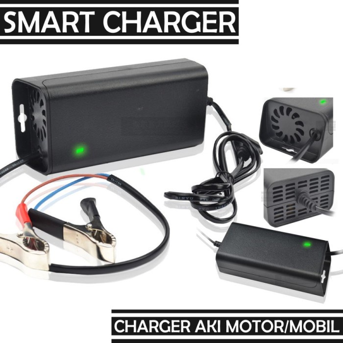 FREE ONGKIR CHARGER AKI ACCU MOBIL 10 A - 100 AMPERE - SMART FAST CHARGING FREE ONGKIR