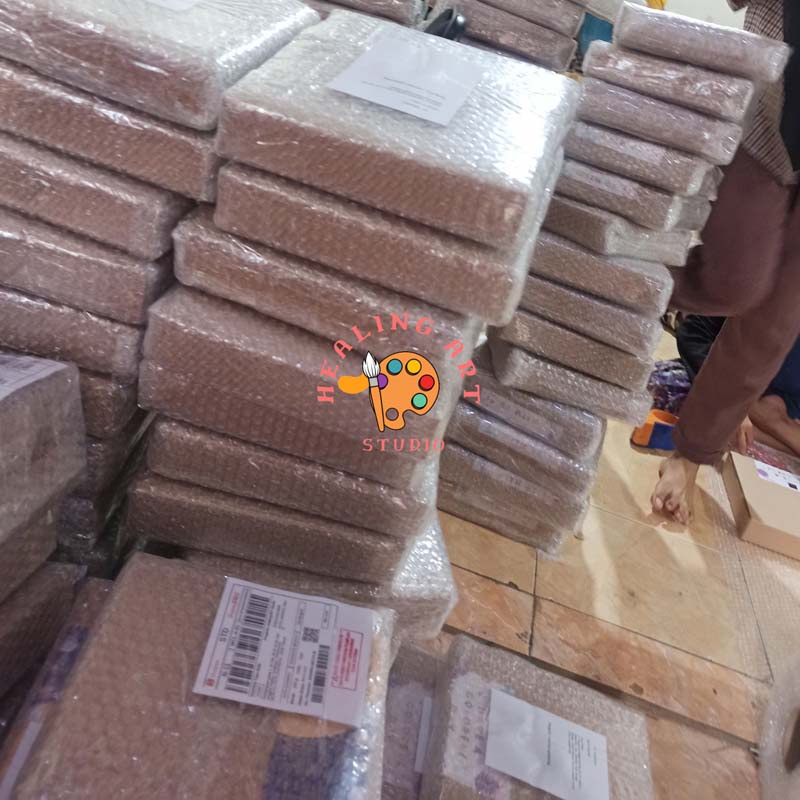 

W6Q PAINT BY NUMBER LUKISAN COUPLE IN LOVE VALENTINE PASANGAN CANVAS 20X20 CM / PAINTING KIT / SET