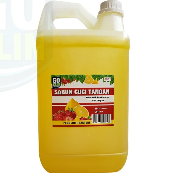 NEW Sabun cuci tangan/hand soap 5 liter (wangi strawberry dan lemon)