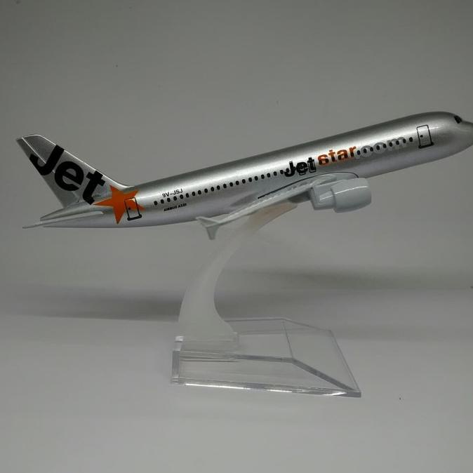 Miniatur Diecast Pesawat Airbus A320 Jetstar