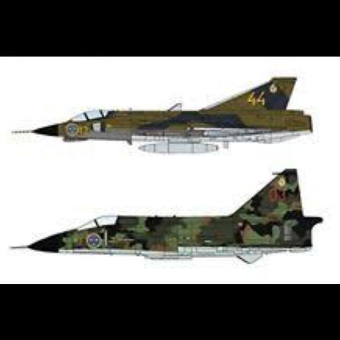 Diecast Pesawat Saab Viggen Sh37
