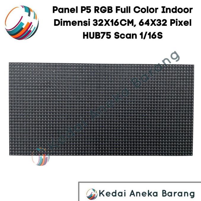 Panel Module Modul Led P5 Running Text Smd Rgb Full Color Indoor