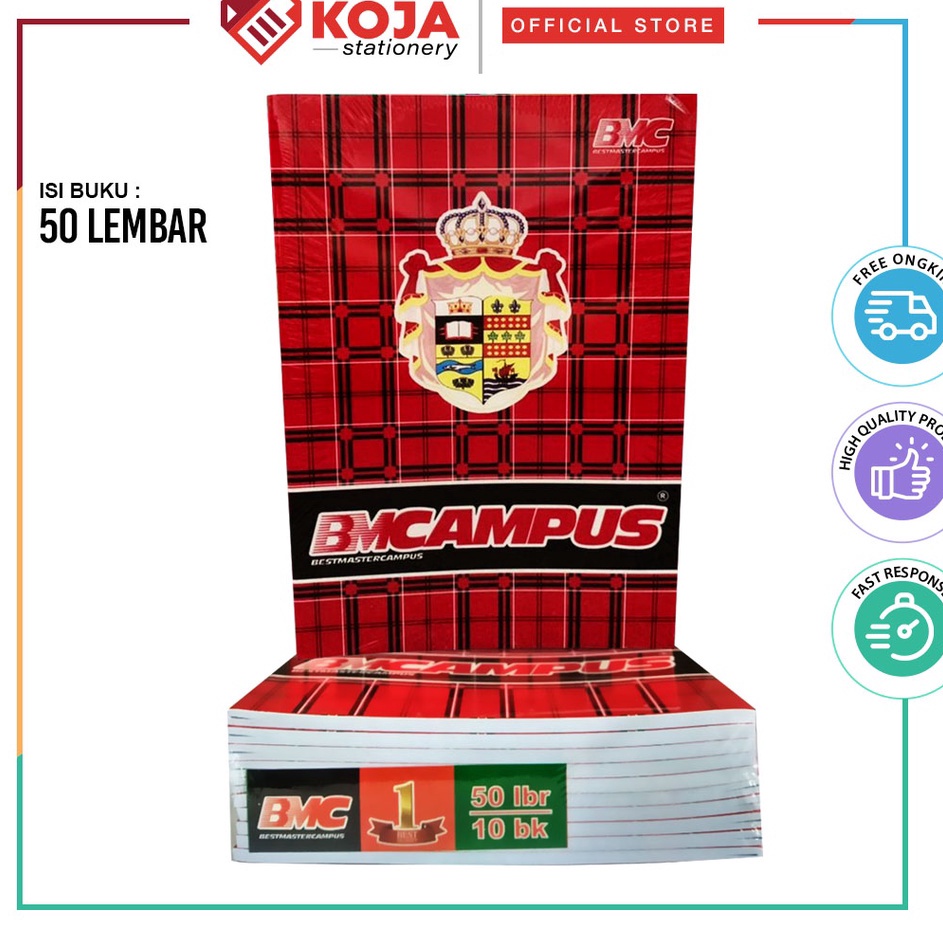 

♣ MCMXCIX 941010 BUKU TULIS BMC CAMPUS 50 LEMBAR ❤[PROMO ⚡ALE!!!]❤ ༄ᶦᶰᵈ᭄