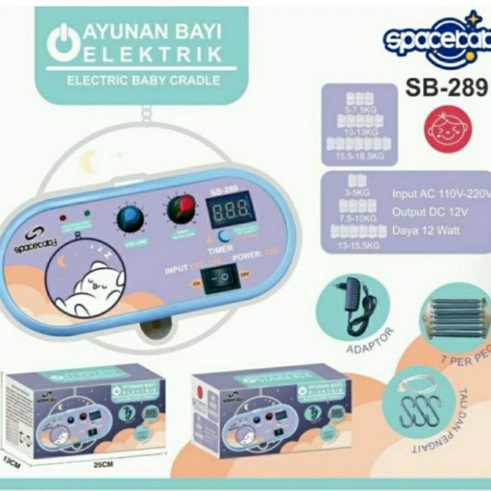 Mesin Ayunan Bayi Elektrik Spacebaby SB 289