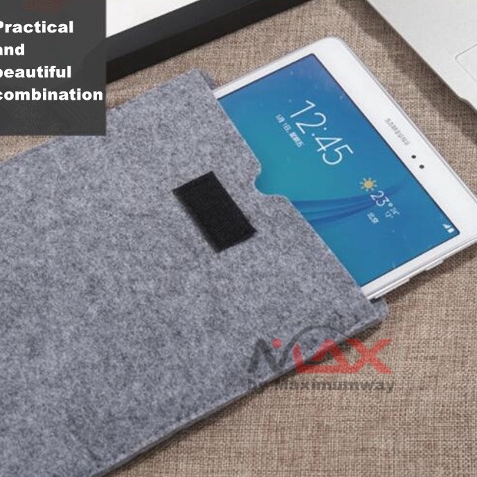UJM)(140 Rhodey Sarung Cover Laptop dan Tablet Pad komputer anti gores simple Felt Sleeve Case pelin