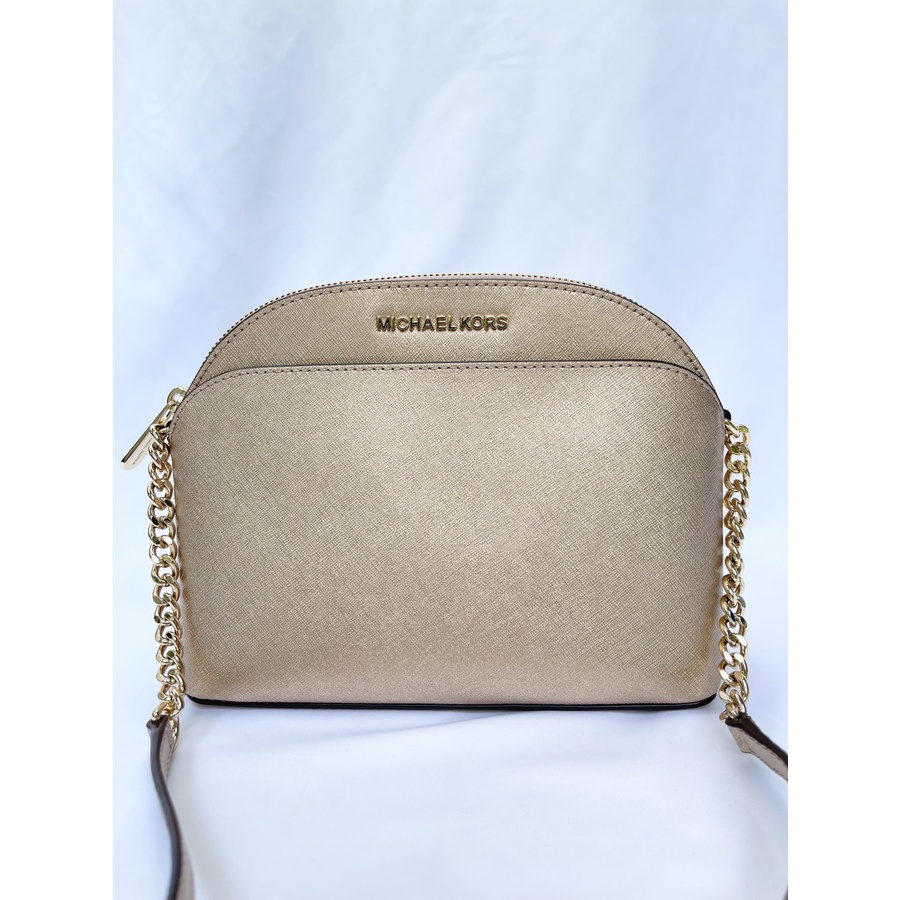 MK Emmy Medium Crossbody Rosegold Leather