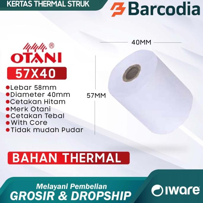 

Kertas Printer Thermal 57 X 40 - Kertas Struk Mobile Printer / Edc Original