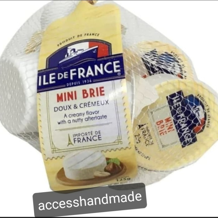 

Ile De France ni Brie keju import Perancis IDF 5 x 25gr total 125gr