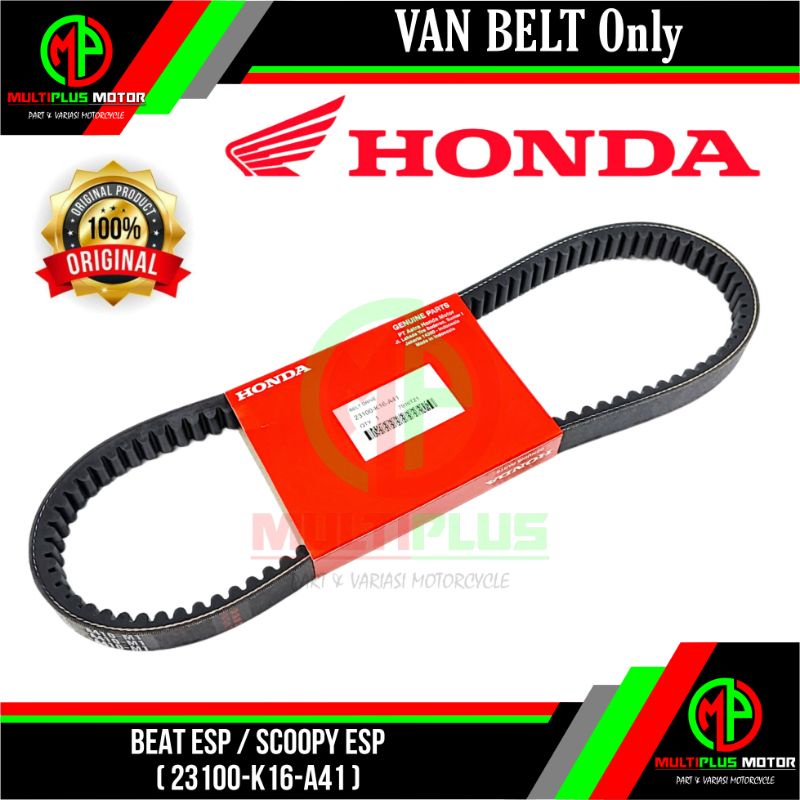 Van belt Vanbelt Vanbel V-belt only ORIGINAL AHM K16 Beat sporty esp,Scoopy esp 23100-K16-A41 ORIGIN