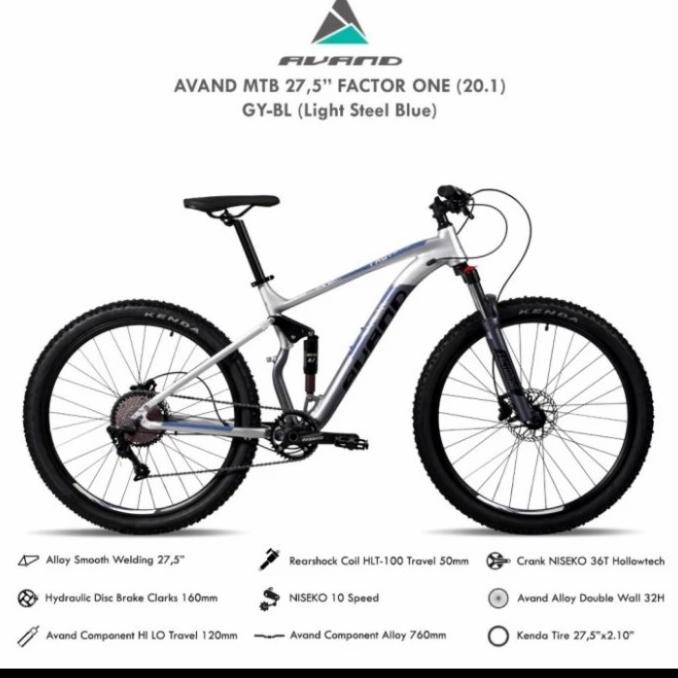 Amu Sepeda Gunung Mtb United Avand Factor One 27,5" Rodanya Bestq