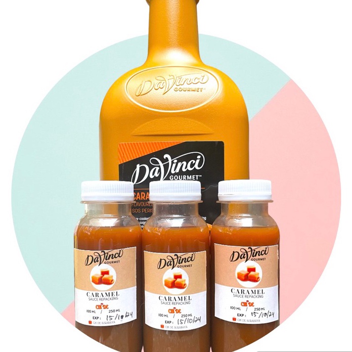 

༺༻ MM 73101 DAVINCI Caramel Sauce Repacking 80ml 100ml ⚡GROSIR⚡ 冬