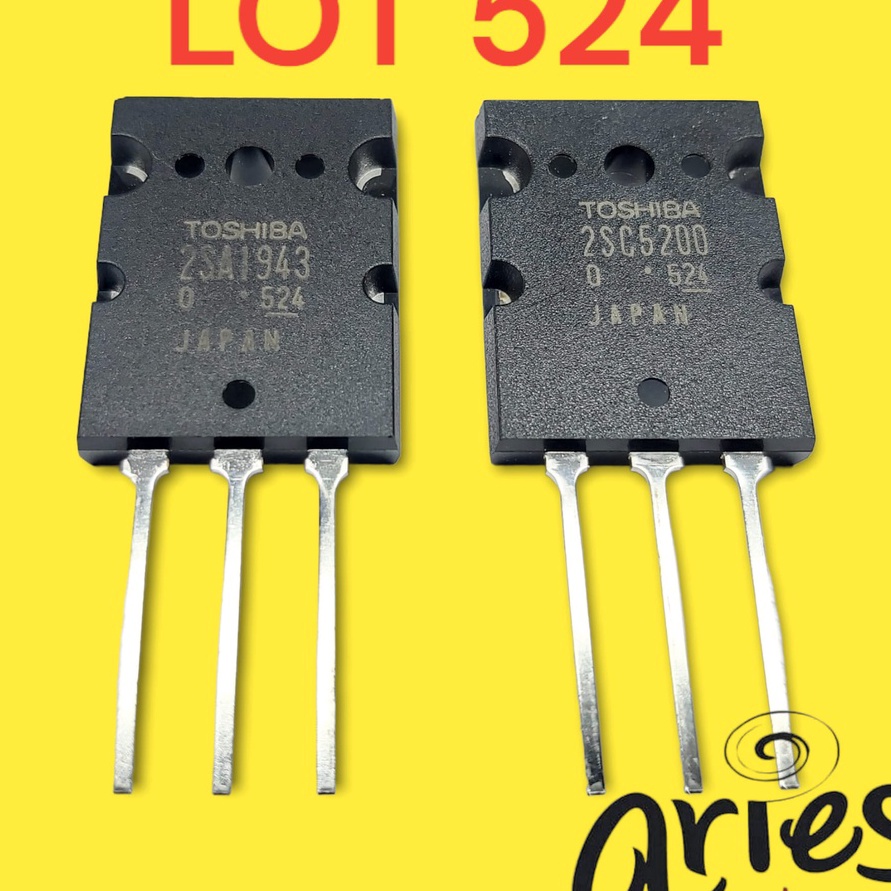 ♖ VIII 8336 TRANSISTOR TOSHIBA 2S A1943 2S C5200 LOT 524 JAPAN [Terkece Se-RI] ♙
