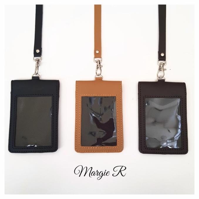 

Sale Id Card Holder Name Tag Magnet Kulit Sintetis