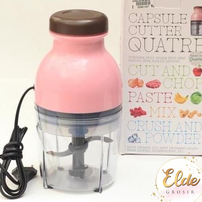 ➨ ELDE - Blender Capsule Listrik Cutter Quatre / Blender Bentuk Kapsul Serbaguna blender mini blende