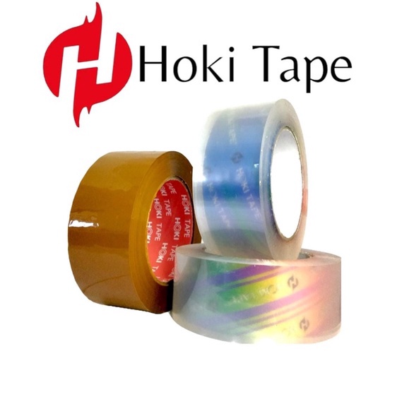 

(PF➲/I✪> Lakban 45mm x 200yard Super Clear - Coklat HOKI TAPE__028/ viral.