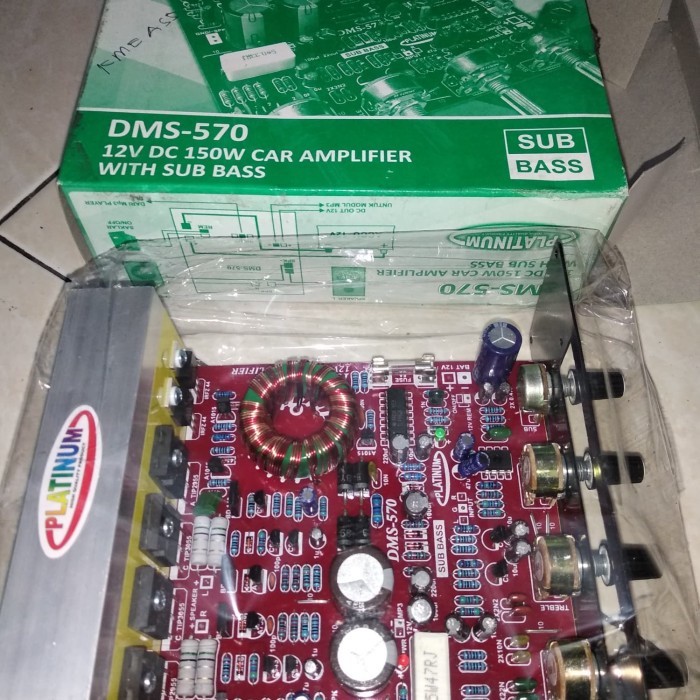 nice KIT CAR AMPLIFIER WITH SUB BASS DC 12V - DMS 570