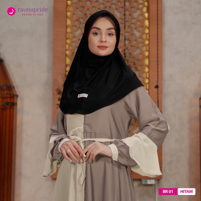 Rauna - Hijab Instant - Bergo 01 Hitam