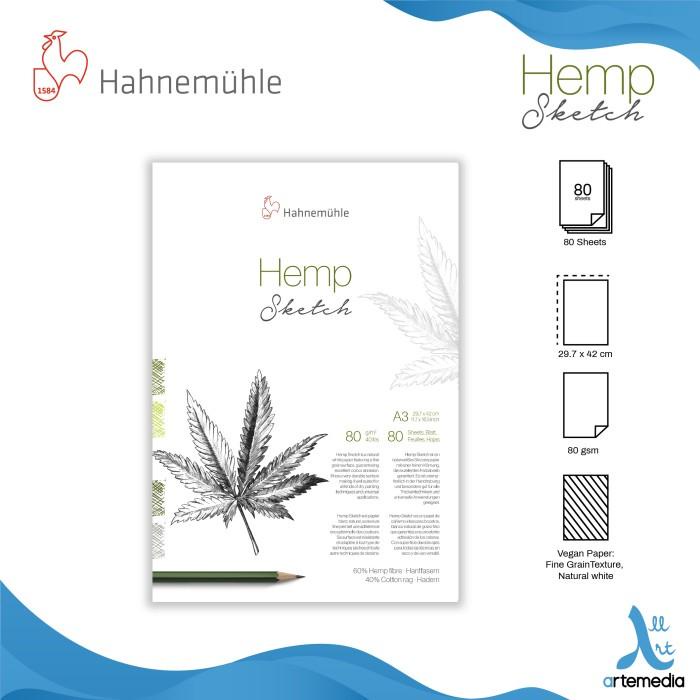 

Kertas Gambar Hahnemuhle Hemp Sketch A3 Drawing Paper Pad Best Seller