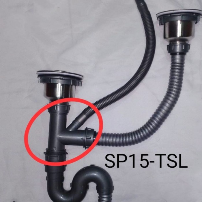 Terlaris Afur Selang Pembuangan Bak Cuci Piring Kitchen Sink Wastafel 2 Lubang