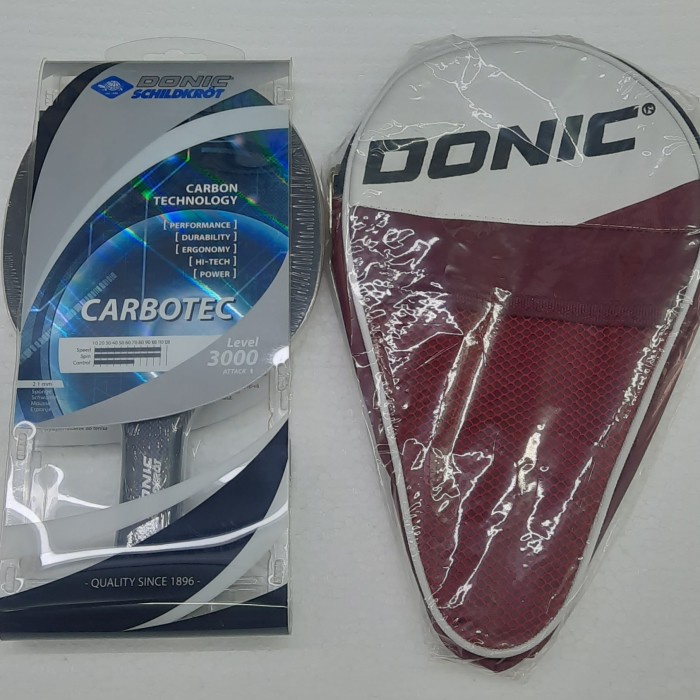 Terlaris Bet Pingpong Donic Carbotec Level 3000 / Bonus Cover / Original Donic