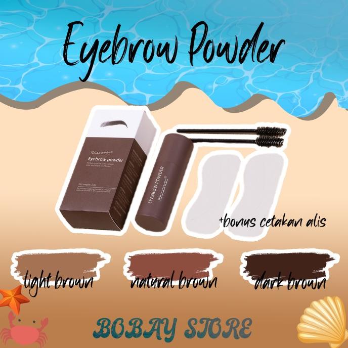 Eyebrow Powder Stamp Cetakan Alis Pembentuk Natural Original