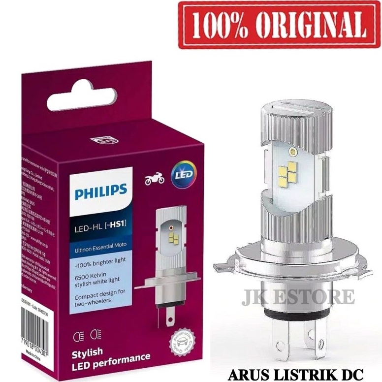Hot Sale.. LAMPU DEPAN MOTOR LED PHILIPS 2 SISI ( HSI )ARUS DC ORIGINAL 100% SCOOPY, RX KING, VIXION