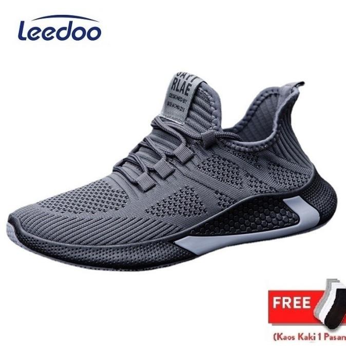 Leedoo Sepatu Pria Formal Sneakers Sepatu Olahraga Running Mr126