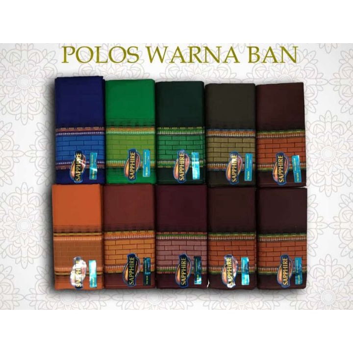 ✤hrh❁ sarung polos warna sapphire. PWG, milenial ✡