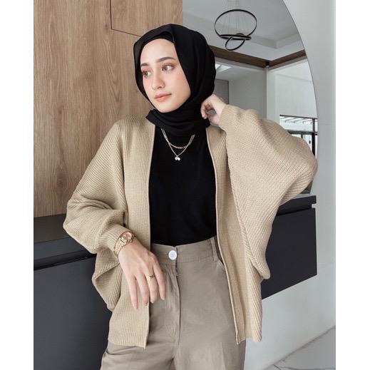 Bisa COD Toply shop Outer rajut model Batwing Outer rajut yuki Cardigan oversize rajut tebal grosir