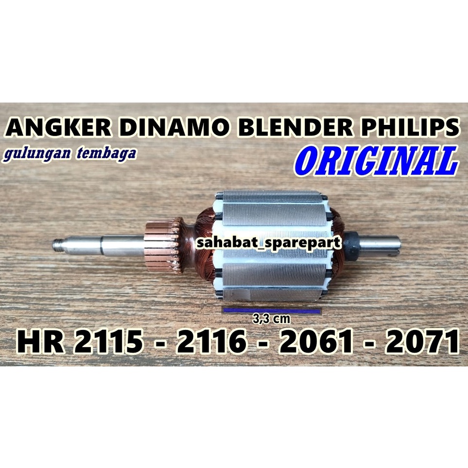 ★★★ sT ANGKER DINAMO BLENDER PHILIPS HR 2115 2116 2061 2071 ORIGINAL b Kemasan Baru ♥.