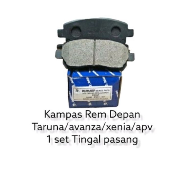 Segera Dapatkan.. kampas rem depan Taruma/Avanza/Xenia/apv daimaru