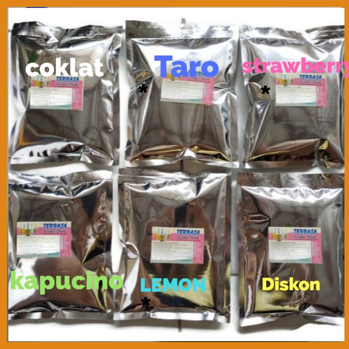 

♔ MM 1629 BUBUK MINUMAN RASA 200 GR / MINUMAN BUBUK 200 GR / SERBUK MINUMAN / MINUMAN SERBUK /BUBUK POWDER DRINK 200 GR / SERBUK MINUMAN ANEKA RASA 200 GR /MINUMAN BOBA 200 GR / MINUMAN BUBUK 200 GR / MINUMAN 200 GR /POWDER DRINK 200 GR 《packingaman�