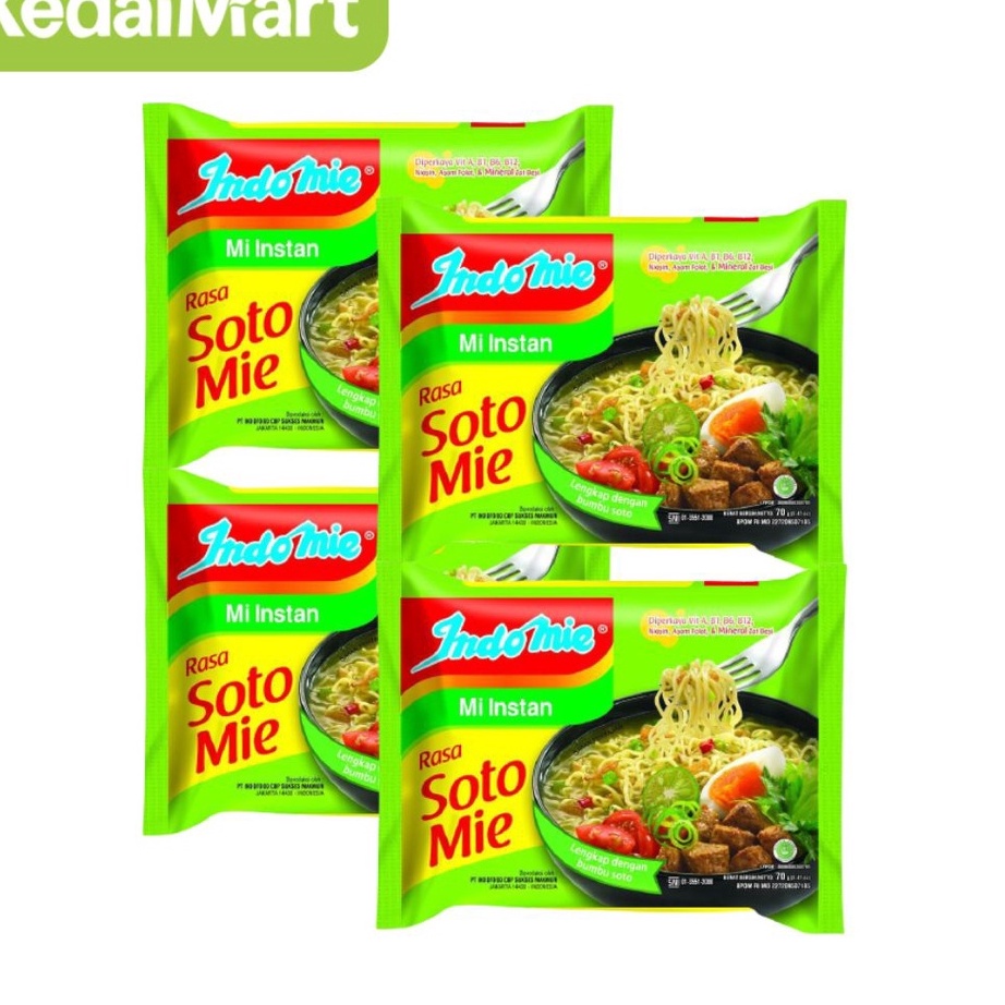 

ㅶ LX 78610 Paket Bundling Indomie Mie Instant Rasa Soto Pcs Isi 4 [KODE 77] ♘