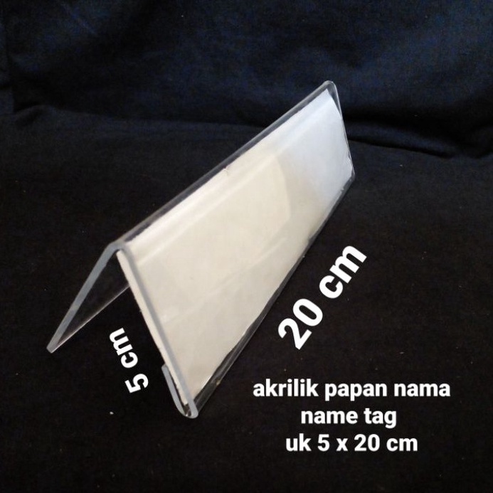 

꧁ LXX 5566 akrilik papan nama uk 5 x 20 cm tebal 2mm >V44859) ハ